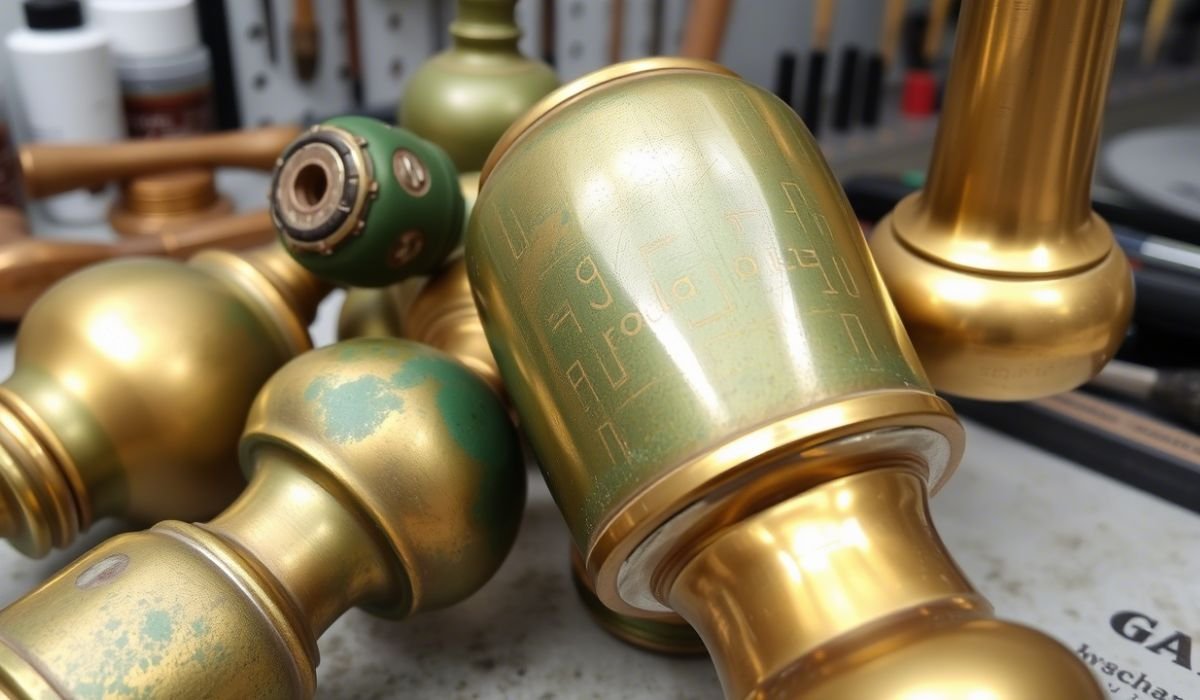 does brass turn green