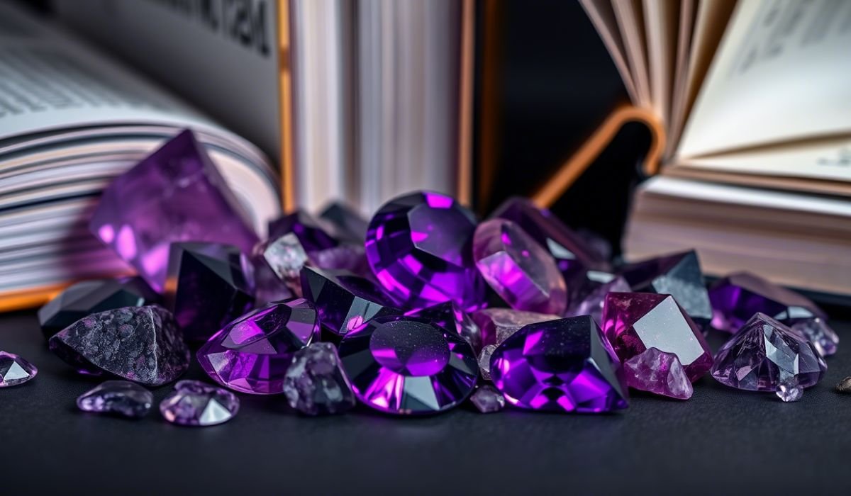 purple gemstones